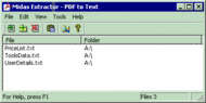 Midas Extractor screenshot